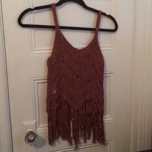 Fringe tank top